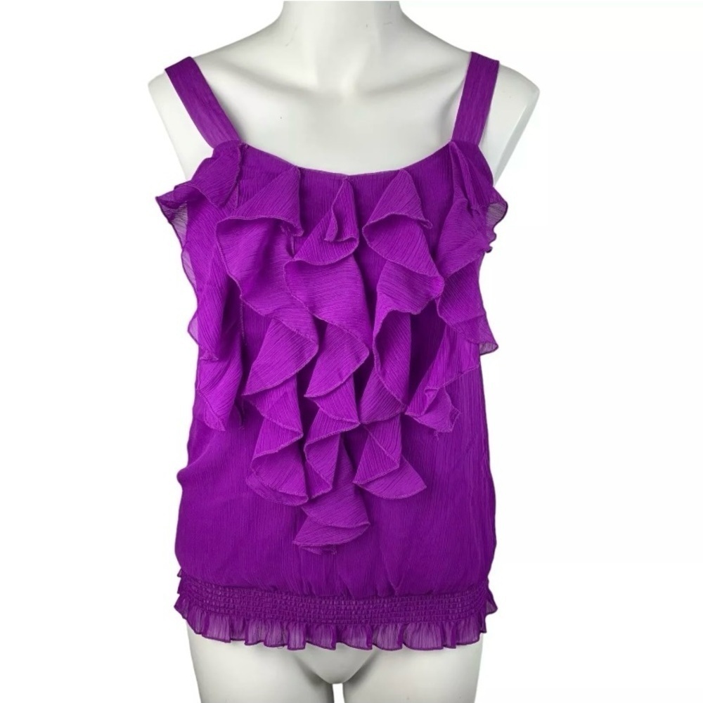 Boston Proper Ruffle Front Blouse- Sz 2